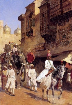 インドのプリンスとパレードセレモニー アラビアのエドウィン・ロード・ウィーク Oil Paintings
